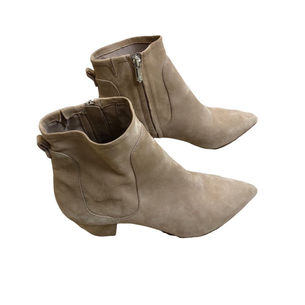 Sam Edelman Karlee Camel Suede Ankle Boots 8 1/2 - Picture 8 of 12